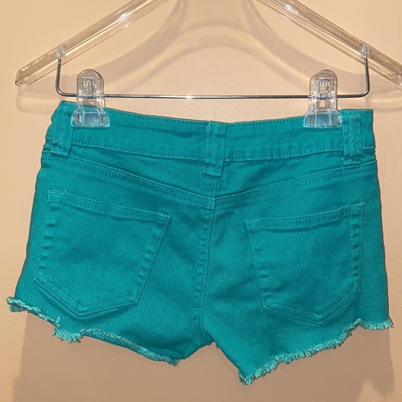SWS Distressed Trim Teal Shorts - Picture 4 of 4